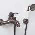 Смеситель WasserKRAFT Isar 1301 для ванны с коротким изливом темная бронза