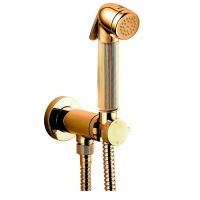 Гигиенический душ Bossini Nikita Mixer Set E37008B.021 со смесителем, золото